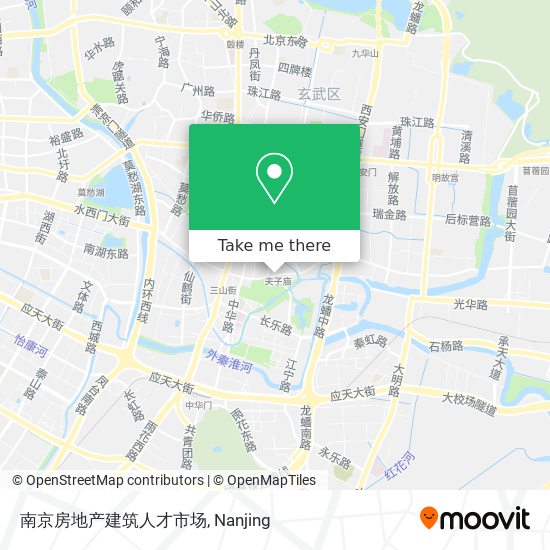 南京房地产建筑人才市场 map