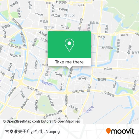 古秦淮夫子庙步行街 map