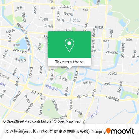 韵达快递(南京长江路公司健康路便民服务站) map