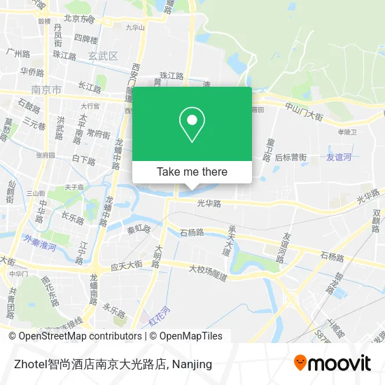 Zhotel智尚酒店南京大光路店 map