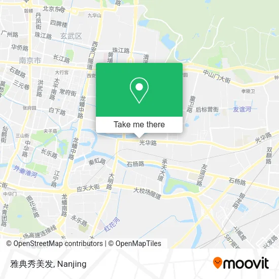 雅典秀美发 map