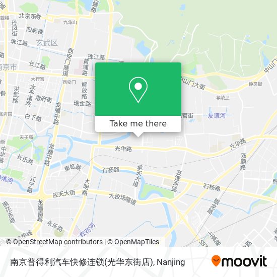南京普得利汽车快修连锁(光华东街店) map