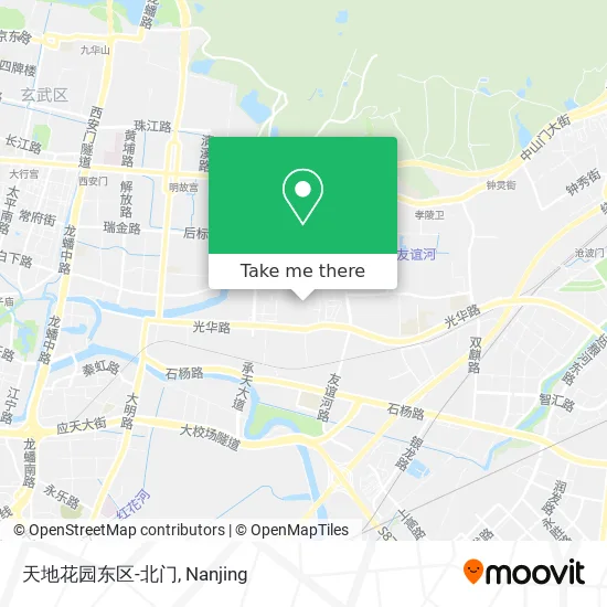 天地花园东区-北门 map