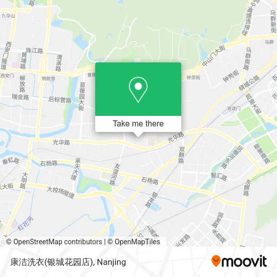 康洁洗衣(银城花园店) map