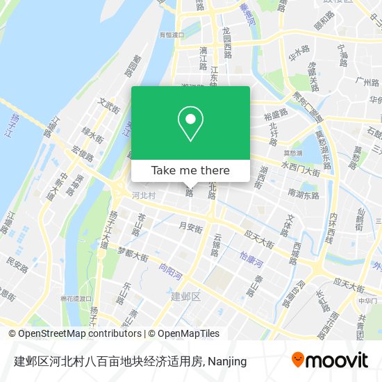 建邺区河北村八百亩地块经济适用房 map