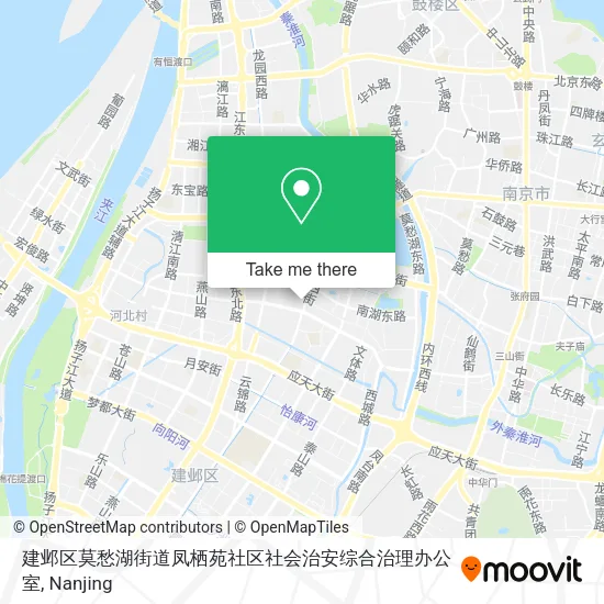 建邺区莫愁湖街道凤栖苑社区社会治安综合治理办公室 map