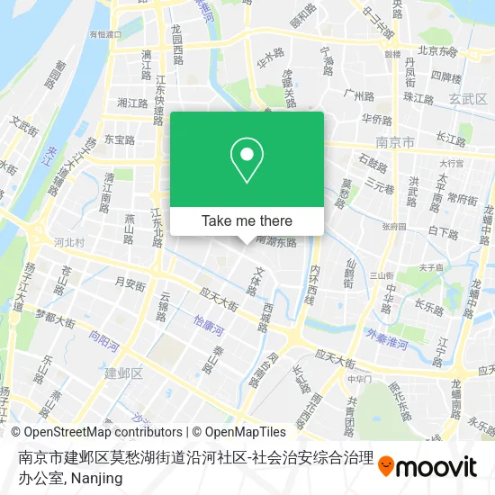 南京市建邺区莫愁湖街道沿河社区-社会治安综合治理办公室 map