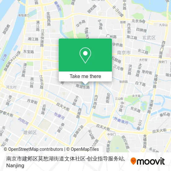 南京市建邺区莫愁湖街道文体社区-创业指导服务站 map