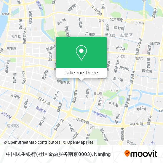 中国民生银行(社区金融服务南京0003) map