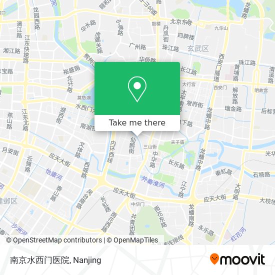 南京水西门医院 map
