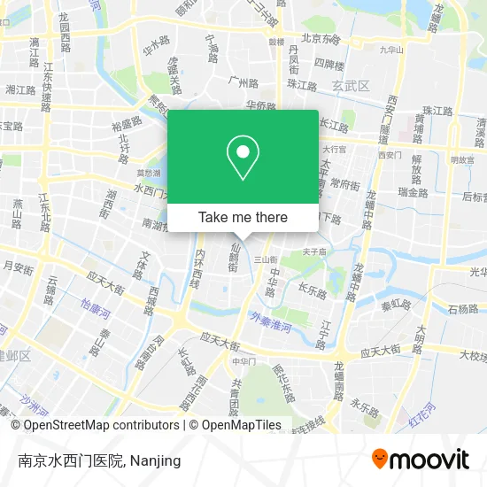 南京水西门医院 map