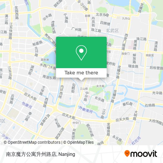 南京魔方公寓升州路店 map