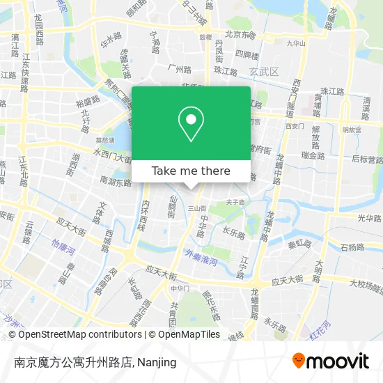 南京魔方公寓升州路店 map