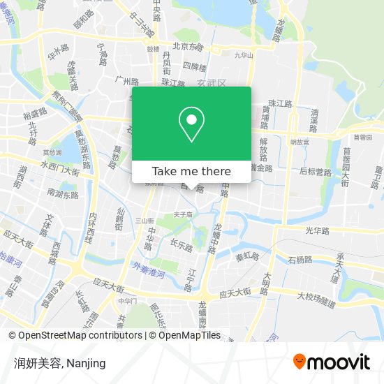 润妍美容 map