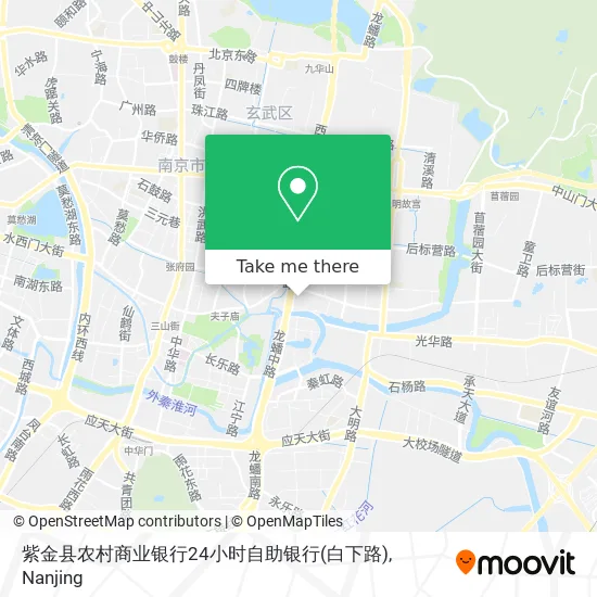 紫金县农村商业银行24小时自助银行(白下路) map