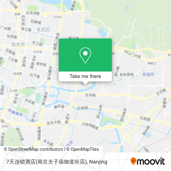 7天连锁酒店(南京夫子庙御道街店) map