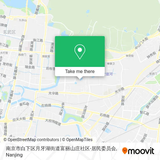 南京市白下区月牙湖街道富丽山庄社区-居民委员会 map