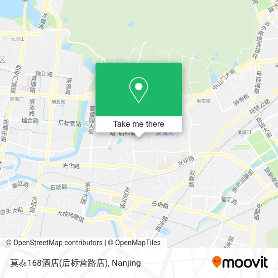 莫泰168酒店(后标营路店) map