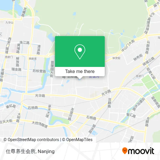 仕尊养生会所 map