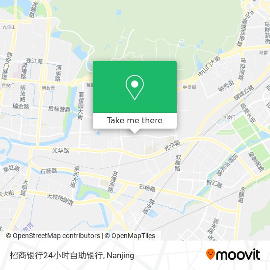 招商银行24小时自助银行 map