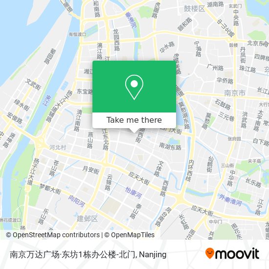 南京万达广场·东坊1栋办公楼-北门 map