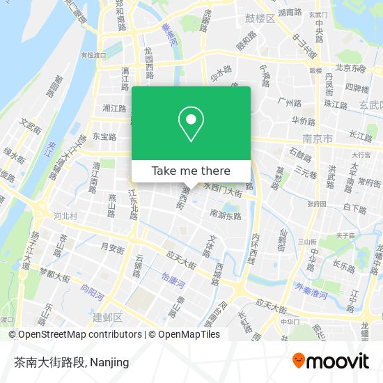 茶南大街路段 map