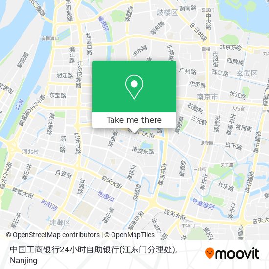 中国工商银行24小时自助银行(江东门分理处) map