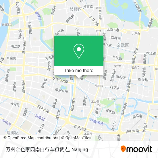 万科金色家园南自行车租赁点 map