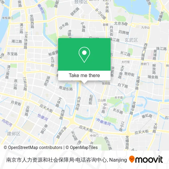 南京市人力资源和社会保障局-电话咨询中心 map