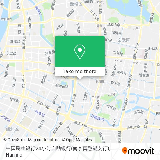 中国民生银行24小时自助银行(南京莫愁湖支行) map