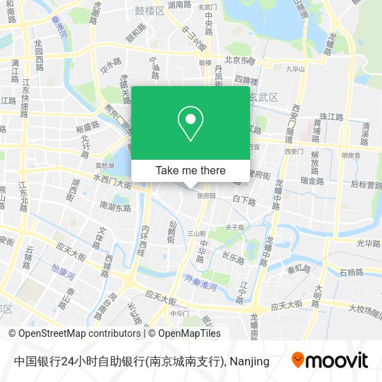 中国银行24小时自助银行(南京城南支行) map