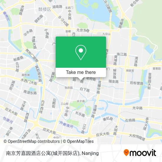 南京芳嘉园酒店公寓(城开国际店) map