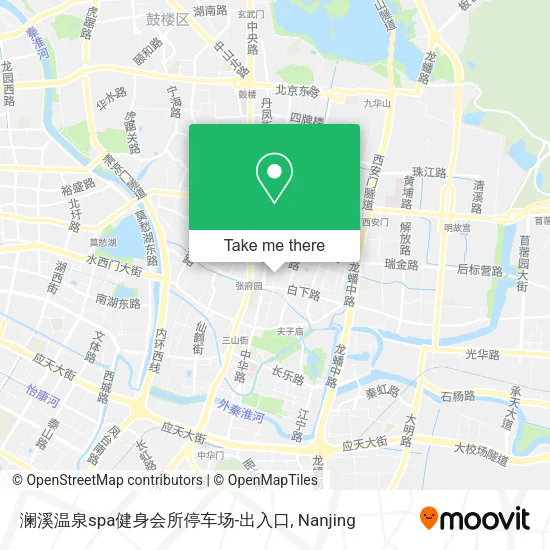 澜溪温泉spa健身会所停车场-出入口 map