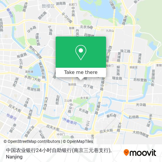 中国农业银行24小时自助银行(南京三元巷支行) map