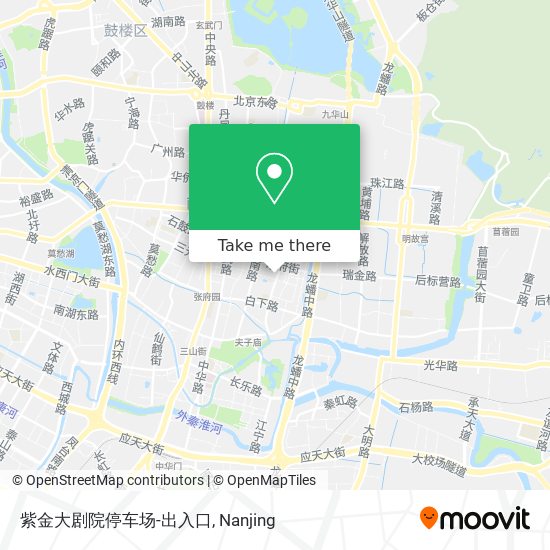 紫金大剧院停车场-出入口 map