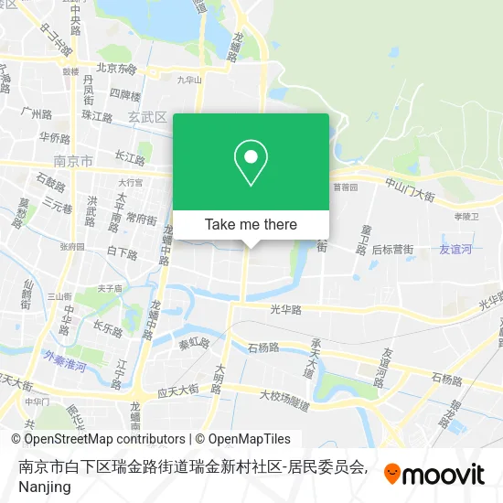 南京市白下区瑞金路街道瑞金新村社区-居民委员会 map