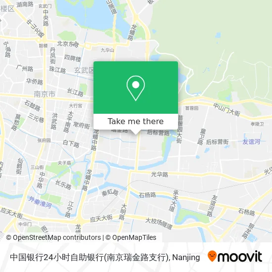 中国银行24小时自助银行(南京瑞金路支行) map