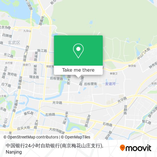 中国银行24小时自助银行(南京梅花山庄支行) map