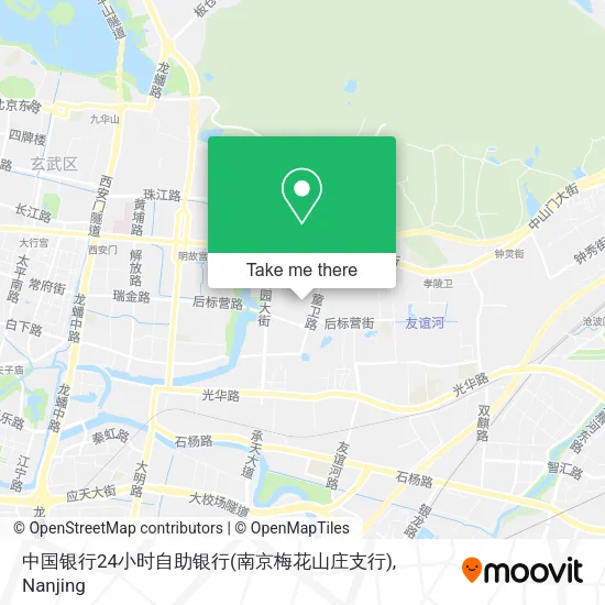 中国银行24小时自助银行(南京梅花山庄支行) map