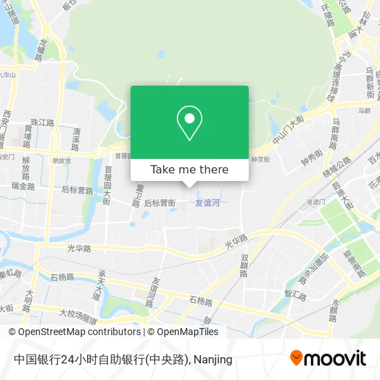 中国银行24小时自助银行(中央路) map
