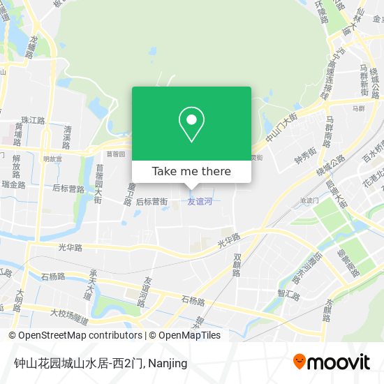 钟山花园城山水居-西2门 map