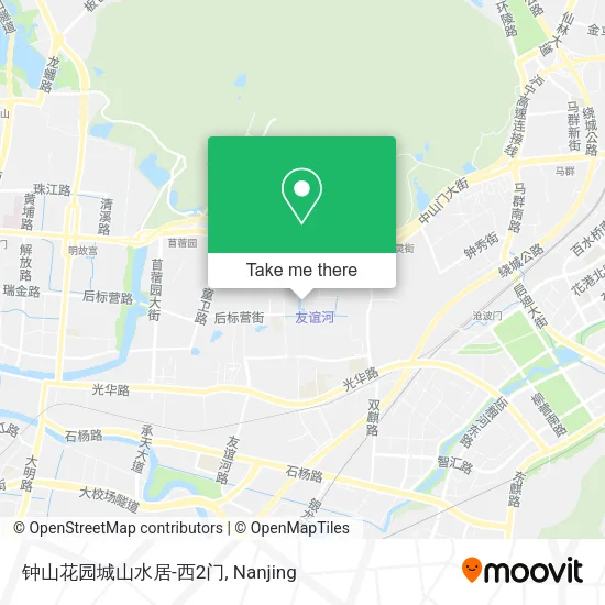 钟山花园城山水居-西2门 map