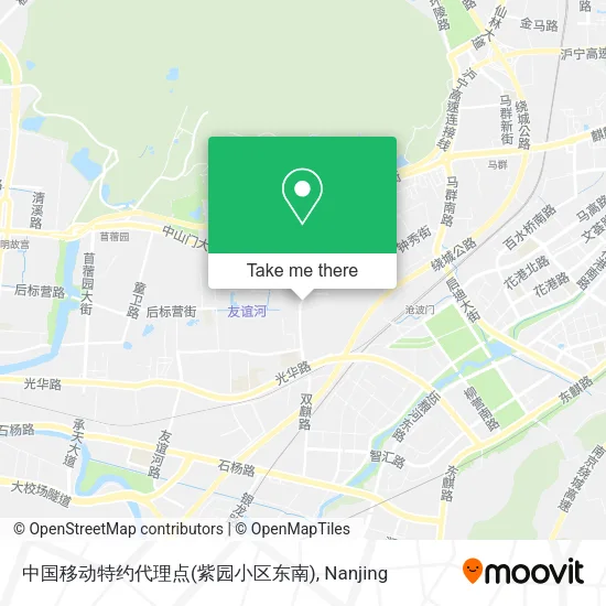 中国移动特约代理点(紫园小区东南) map