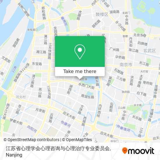 江苏省心理学会心理咨询与心理治疗专业委员会 map