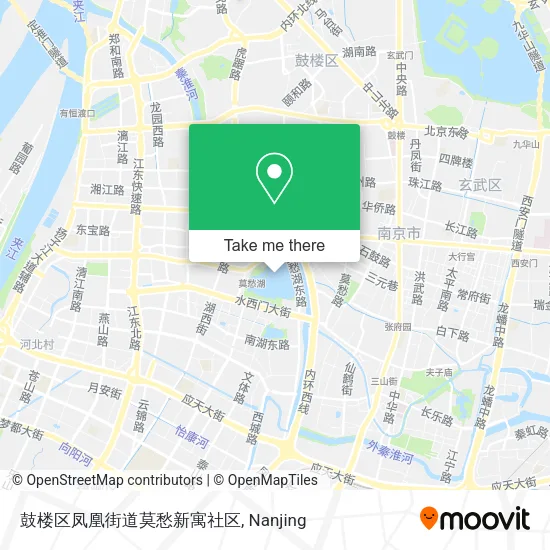 鼓楼区凤凰街道莫愁新寓社区 map
