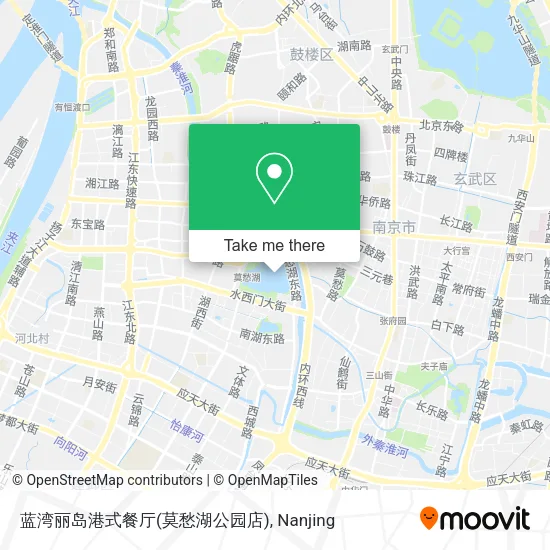 蓝湾丽岛港式餐厅(莫愁湖公园店) map