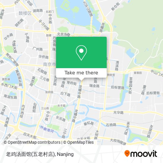 老鸡汤面馆(五老村店) map