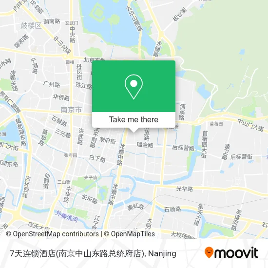 7天连锁酒店(南京中山东路总统府店) map