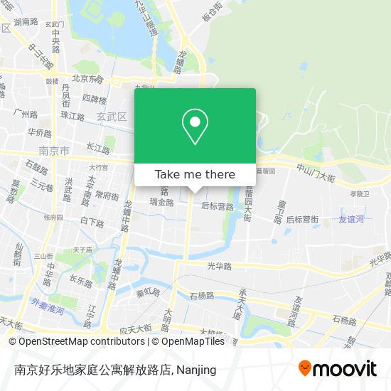南京好乐地家庭公寓解放路店 map