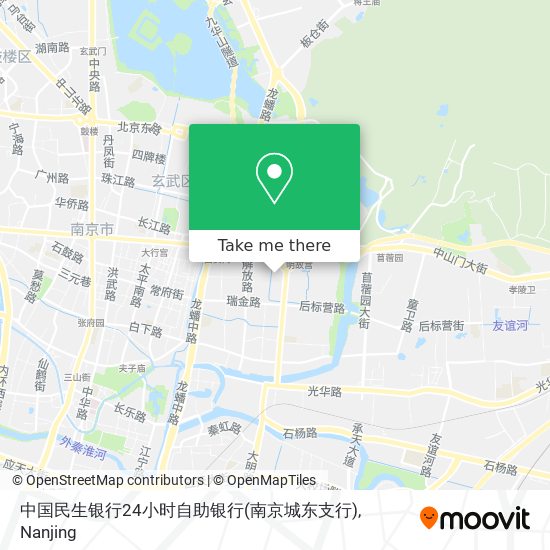 中国民生银行24小时自助银行(南京城东支行) map